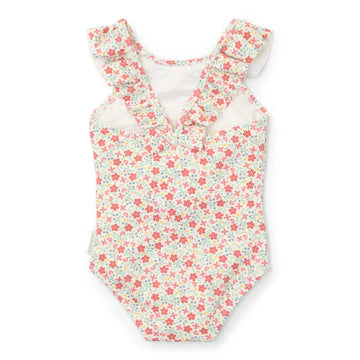 LITTLE DUTCH - costume intero flowers volant summer - GIRL