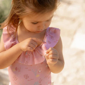 LITTLE DUTCH - costume intero conchiglie summer - GIRL