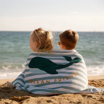 LITTLE DUTCH - telo mare balena summer - BOY