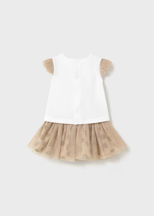 MAYORAL - completo 2 pz gonna tulle abbigliamento est 25 b - GIRL