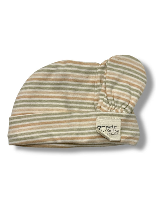 CALAMARO - set cuffietta e guantini in cotone organico biologico accessori corredino - UNISEX