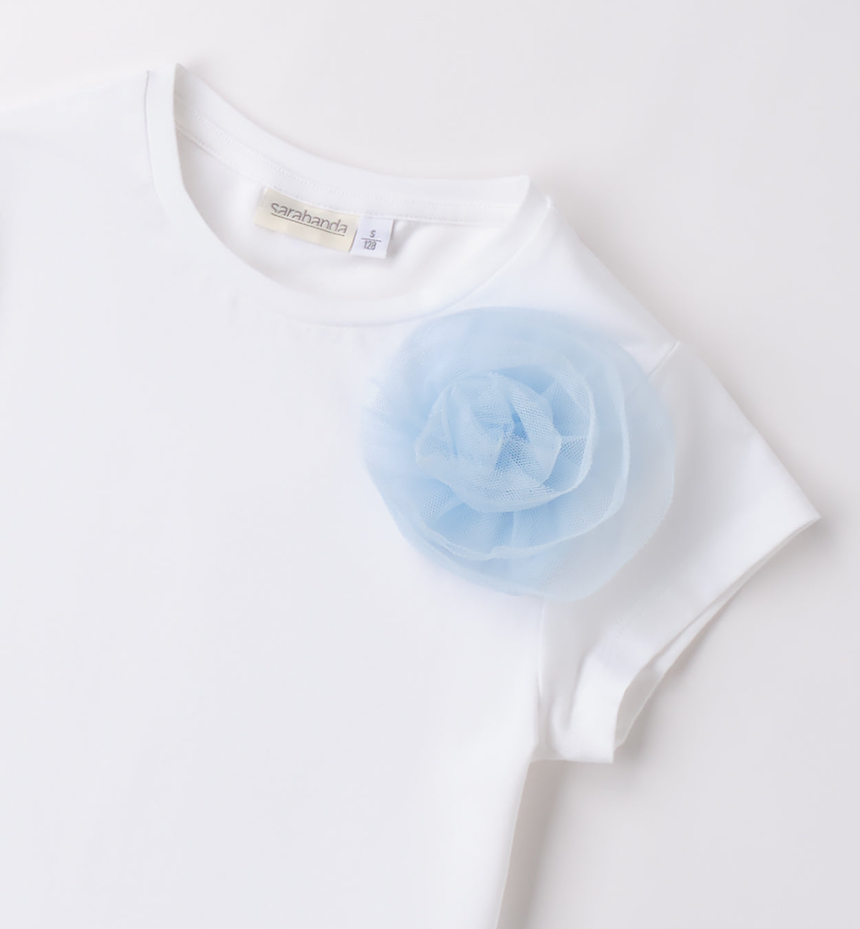 SARABANDA - t-shirt manica corta fiore tulle abbigliamento est 25 j - GIRL