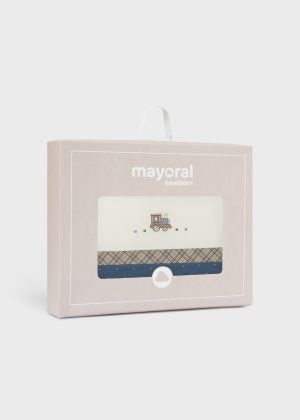 MAYORAL-copertina ciniglia bianco/azzurro-invernale