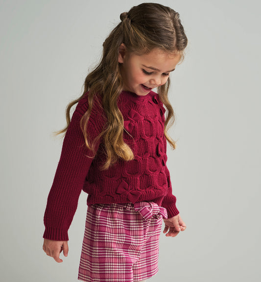 SARABANDA - maglione con fiocchi abbigliamento invernale 25/26 j - GIRL