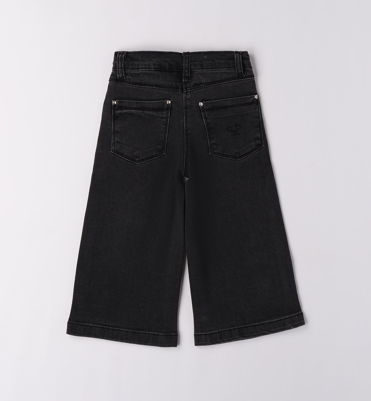 SARABANDA - jeans palazzo nero con pietre abbigliamento invernale 25/26 bj - GIRL