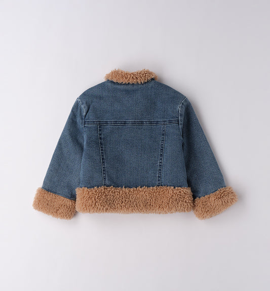 SARABANDA - giubbotto jeans teddy abbigliamento invernale 25/26 bj - GIRL