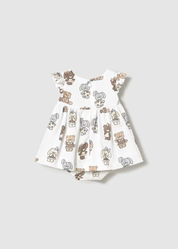 MAYORAL - vestito con culotte stampato orsetti abbigliamento est 25 b - GIRL