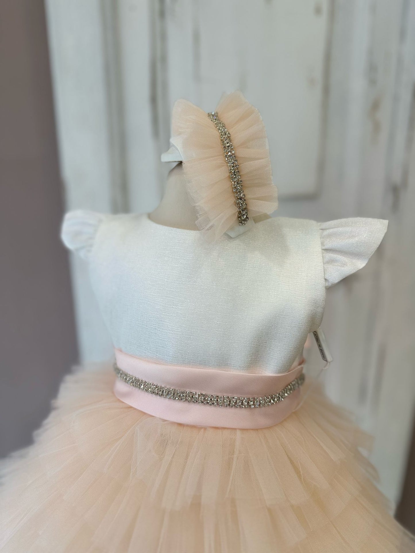 LES PETITES ENFANTES - abito cerimonia pietre con fascia cerimonia est 25 b - GIRL