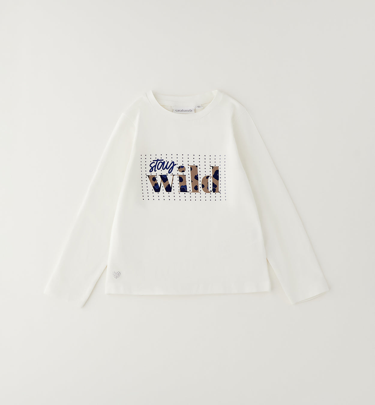 SARABANDA - t-shirt wild bianco/blu - invernale