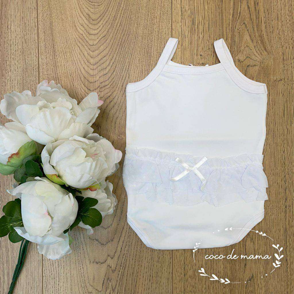 CALAMARO BABY - body bretelle con volant abbigliamento est b - GIRL