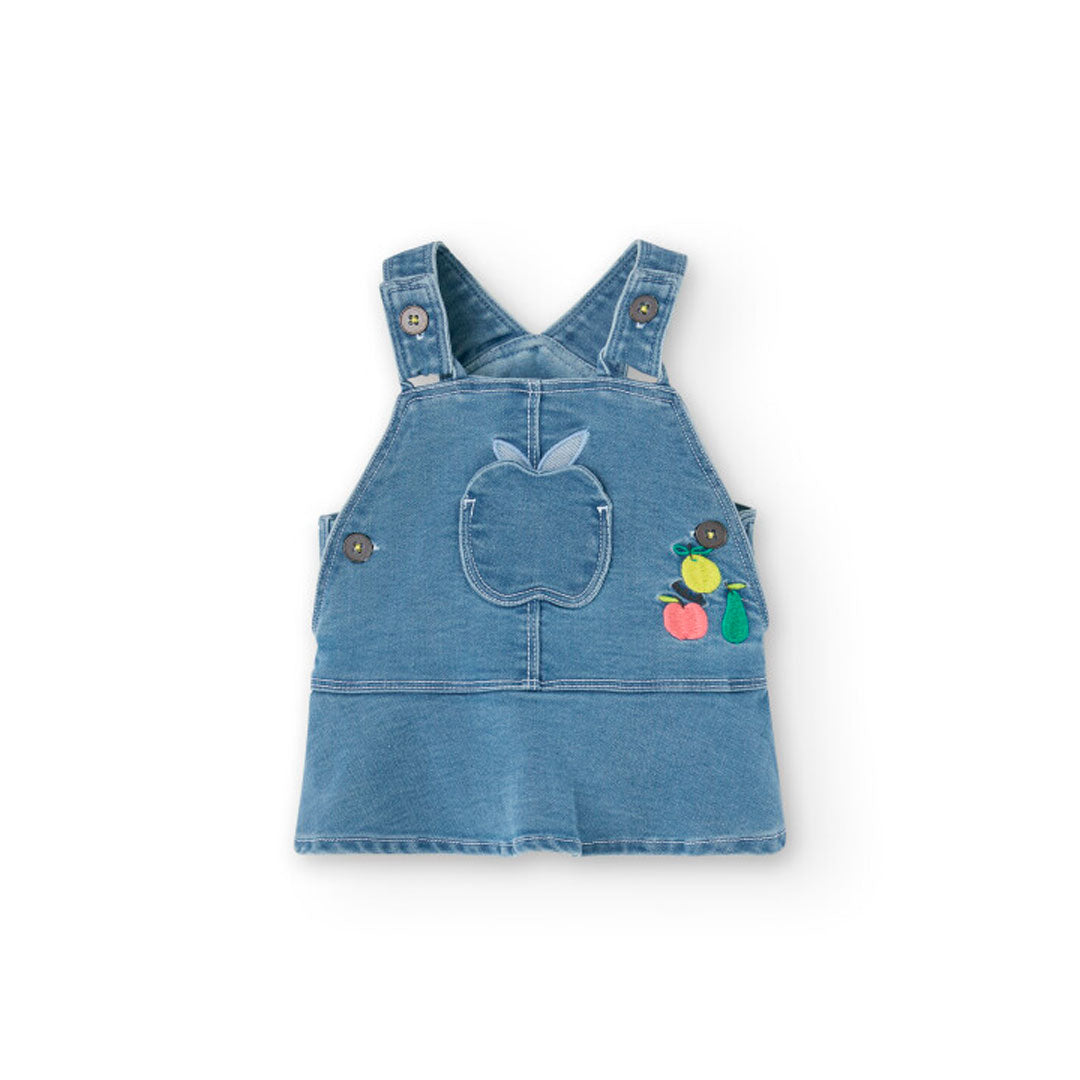 BOBOLI - salopette + t-shirt mela abbigliamento est 25 b - GIRL