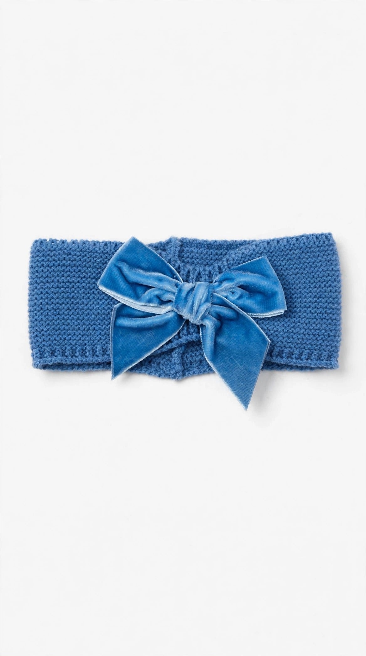 CONDOR-fascia con fiocco in velluto azzurro-invernale