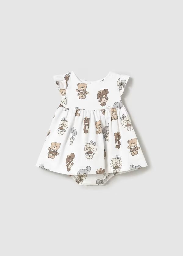 MAYORAL - vestito con culotte stampato orsetti abbigliamento est 25 b - GIRL
