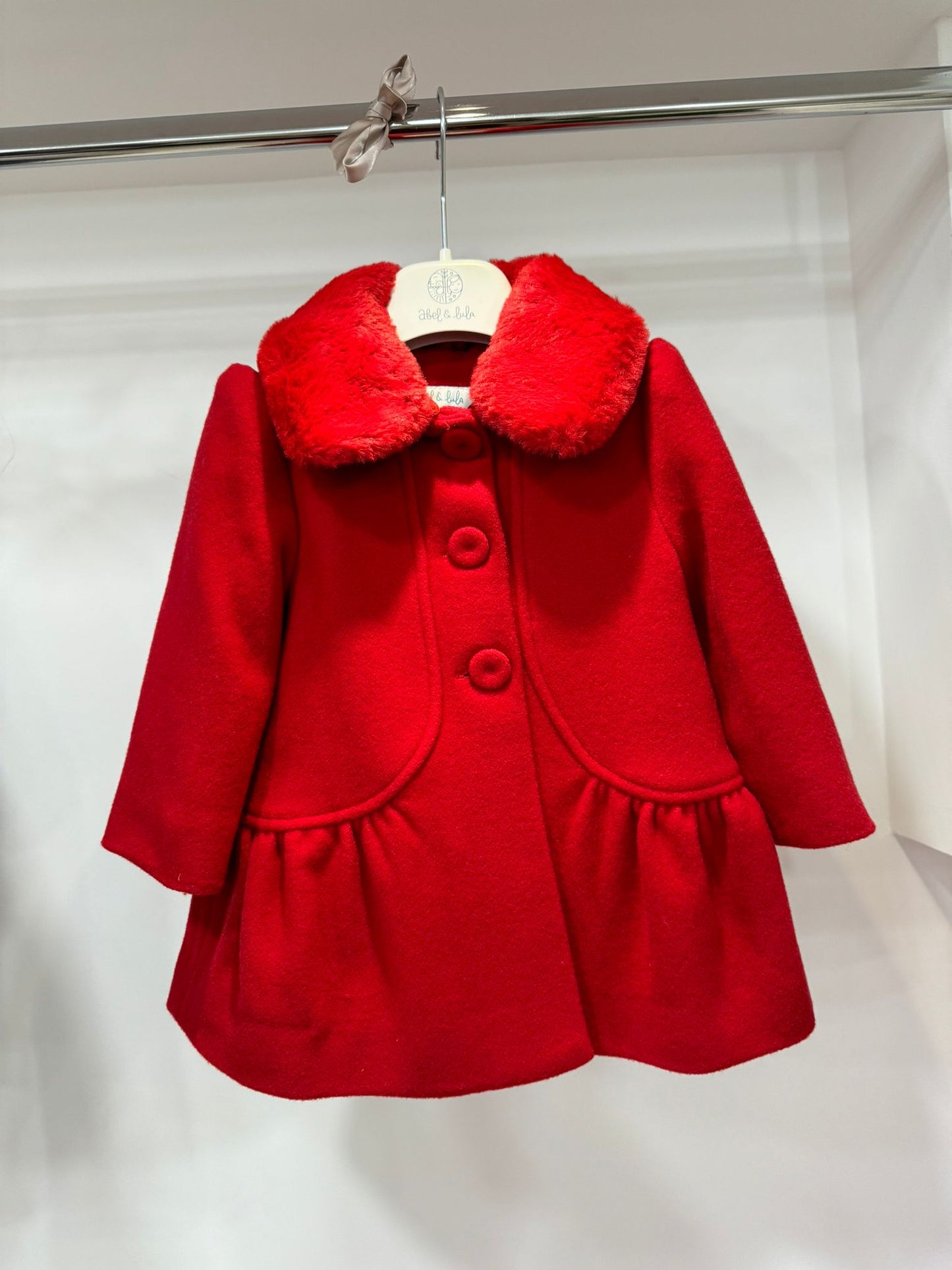 ABELELULA - cappotto rosso abbigliamento inv - GIRL