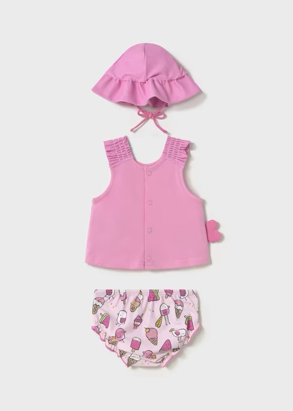 MAYORAL - completo 3 pezzi mare protezione solare summer - GIRL