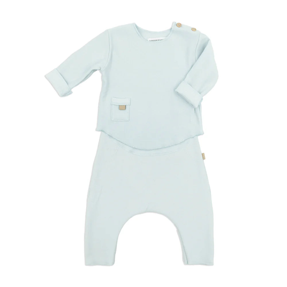 BAMBOOM - completino neonato sky grey