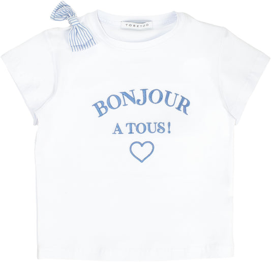 TO BE TOO - t-shirt bonjour abbigliamento est 25 j - GIRL