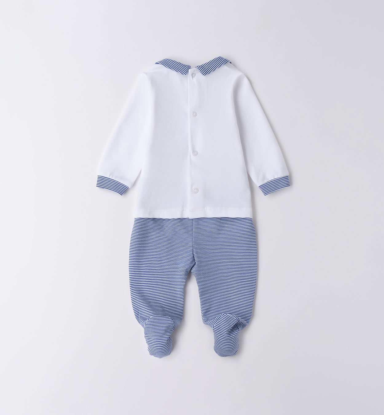 MINIBANDA - completo 2 pz balene in cotone corredino est 25 - BOY