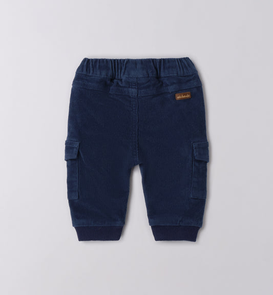 MINIBANDA - pantalone cargo costine blu abbigliamento invernale 25/26 b - BOY