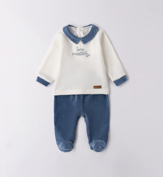 MINIBANDA - completo 2 pezzi "sono irresistibile" corredino invernale 25/26 - BOY