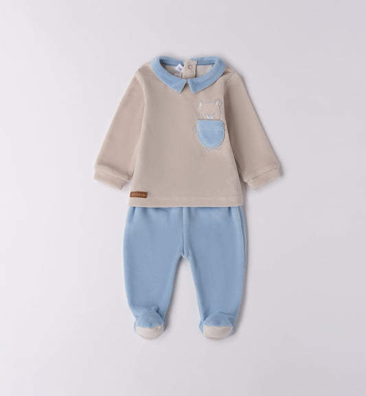 MINIBANDA - completo 2 pz ciniglia corredino invernale 25/26 - BOY