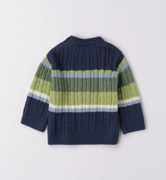 MINIBANDA - maglione ricamato abbigliamento invernale 25/26 b - BOY