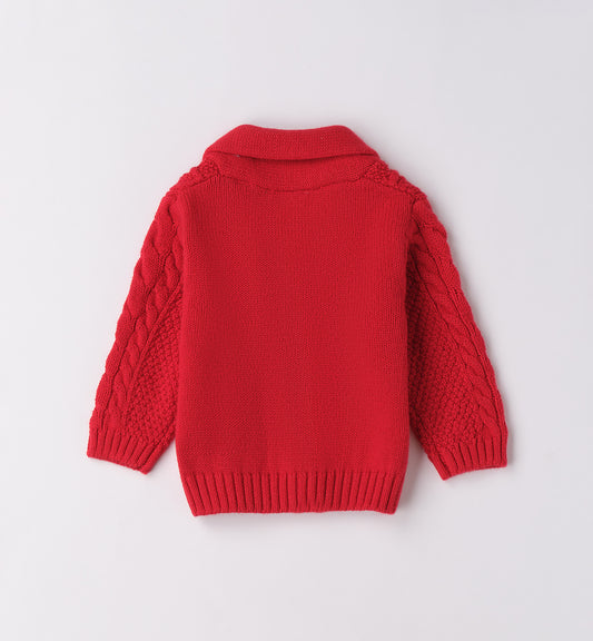 MINIBANDA - cardigan ricamato abbigliamento invernale 25/26 b - BOY