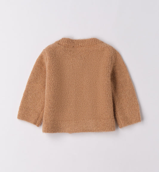 MINIBANDA - cardigan cammello abbigliamento invernale 25/26 b - GIRL