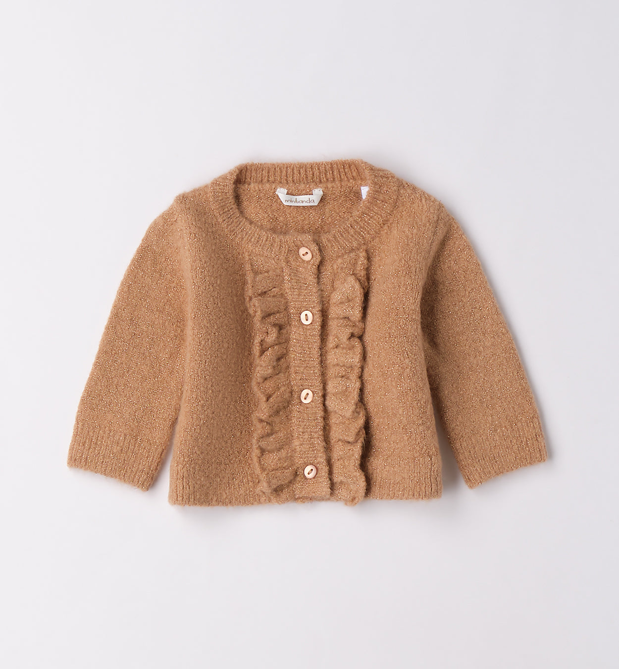 MINIBANDA - cardigan cammello abbigliamento invernale 25/26 b - GIRL