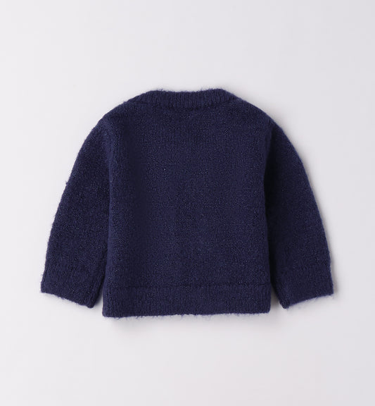 MINIBANDA - cardigan blu abbigliamento invernale 25/26 b - GIRL