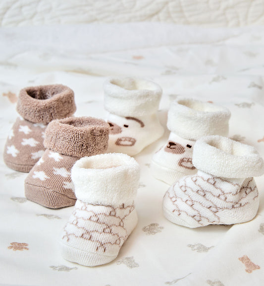 MINIBANDA - set 3 scarpine neonato corredino invernale 25/26 - UNISEX