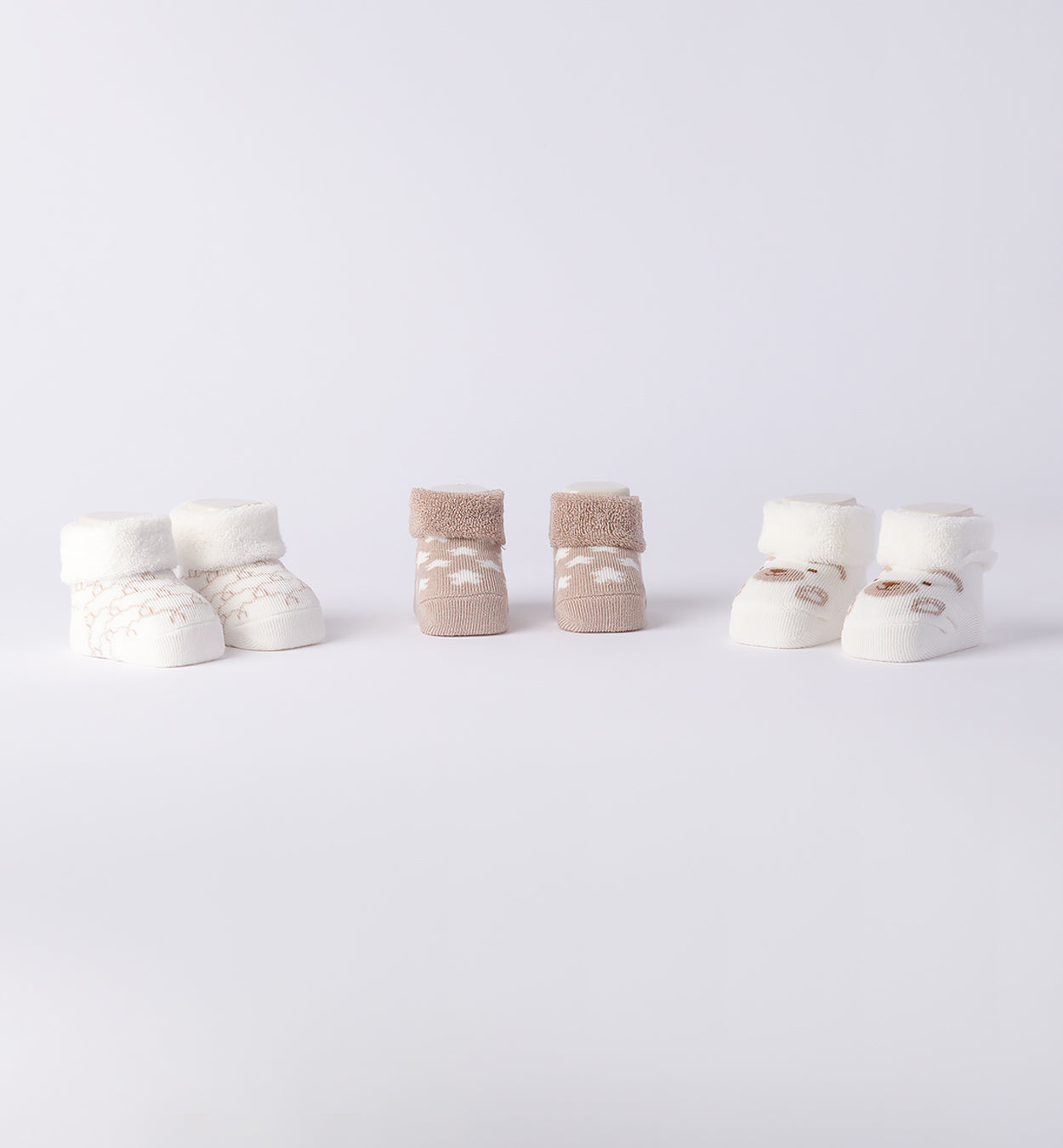 MINIBANDA - set 3 scarpine neonato corredino invernale 25/26 - UNISEX