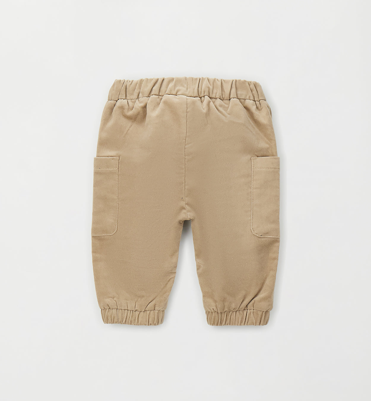MINIBANDA - pantalone tasche velluto beige - invernale