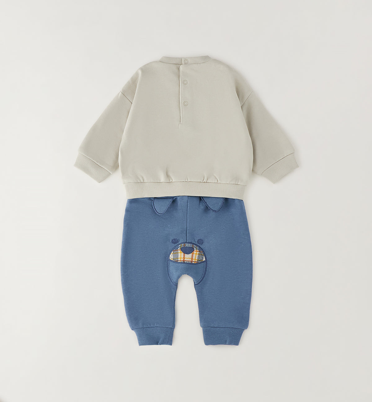 MINIBANDA - tuta 2 pezzi dog azzurro/beige - invernale