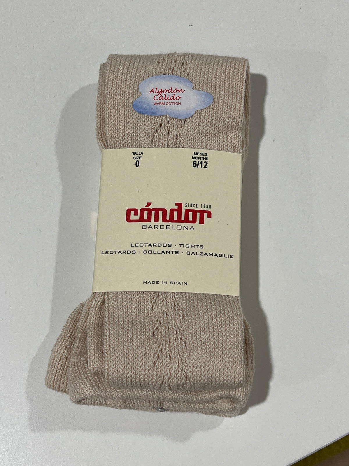 CONDOR- calzamaglia traforata color lino- invernale