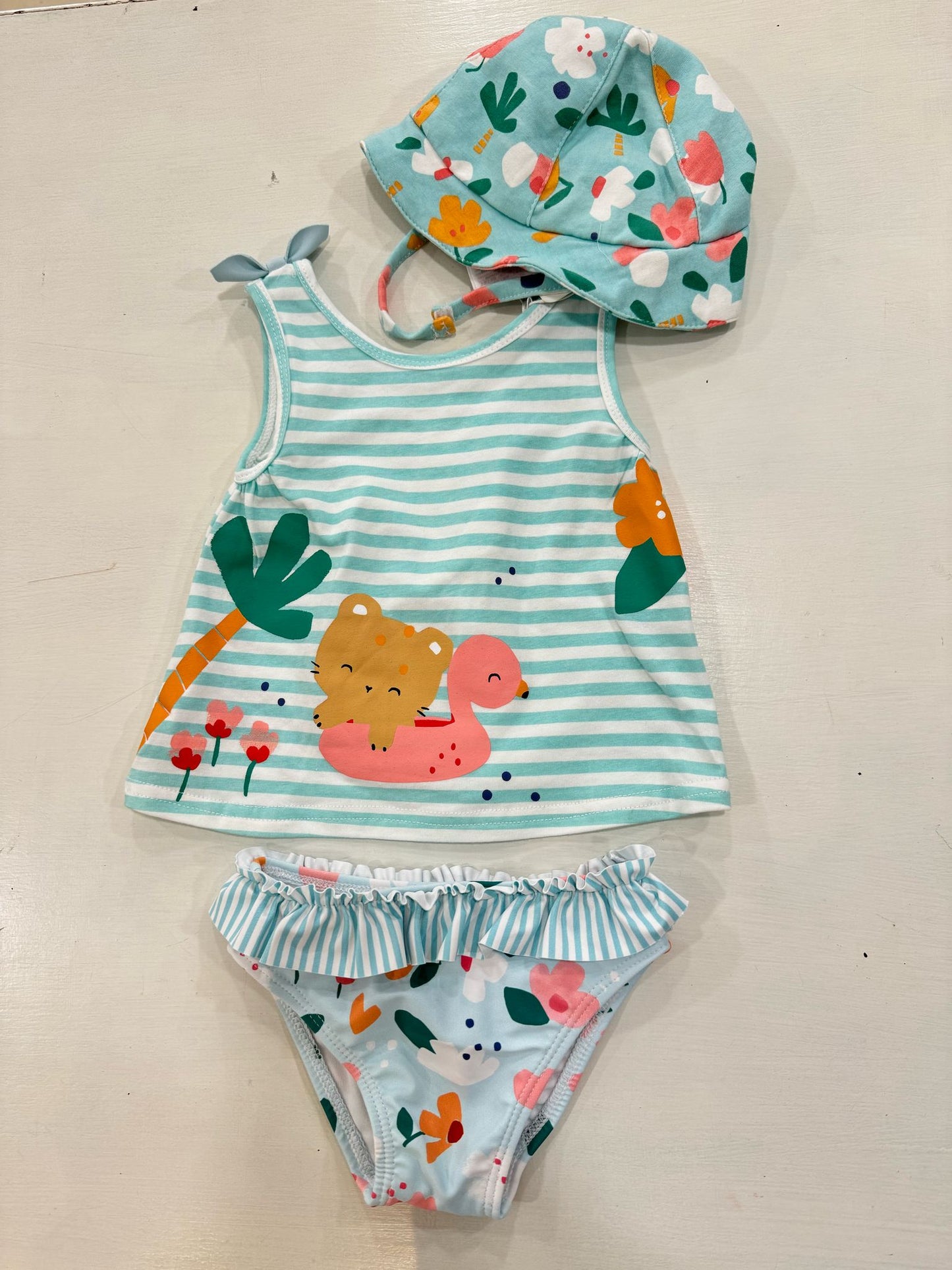 MAYORAL - costume mutandina + t-shirt + cappello summer - GIRL
