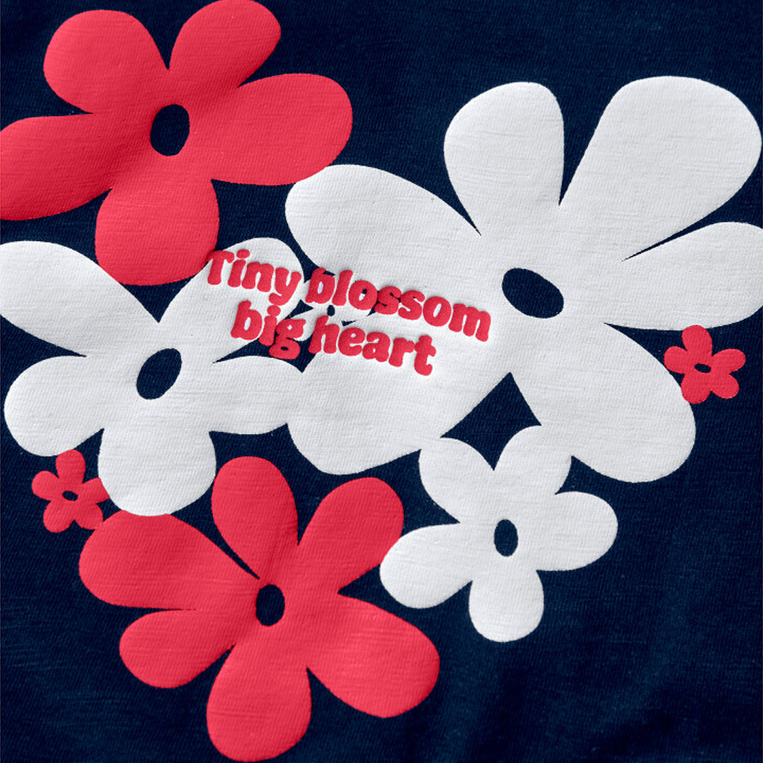 BOBOLI - t-shirt smanicata fiori abbigliamento est 25 j - GIRL