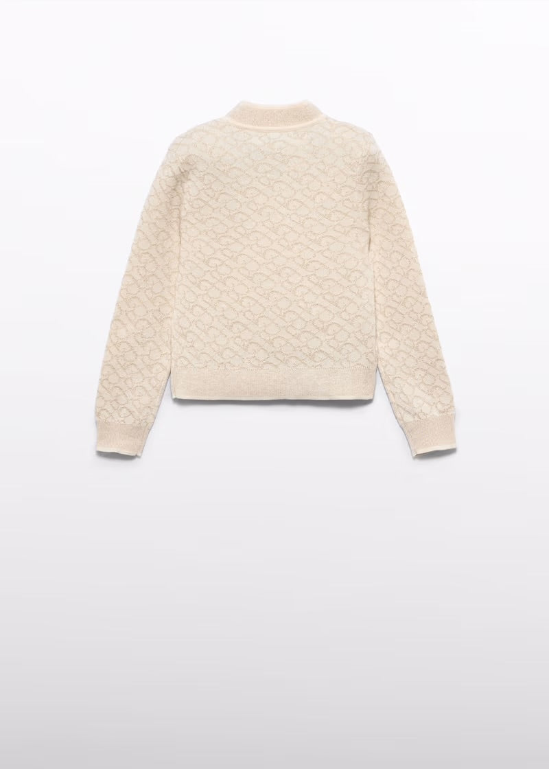 ABEL & LULA - maglione in lurex oro - invernale