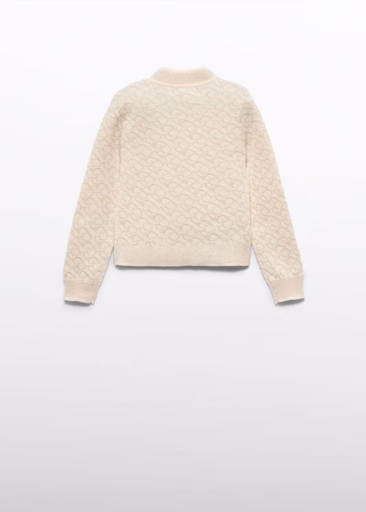 ABEL & LULA - maglione in lurex oro - invernale