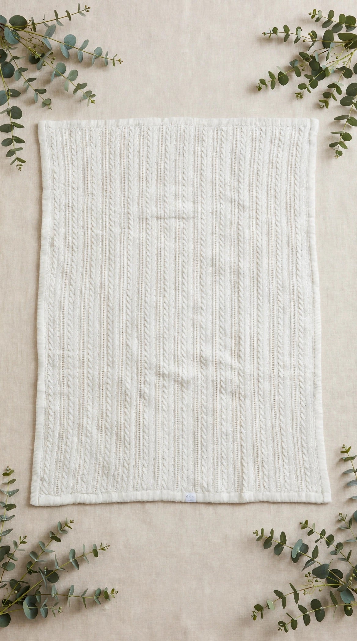 PAPPA E LATTE - copertina tricot ecrù - invernale