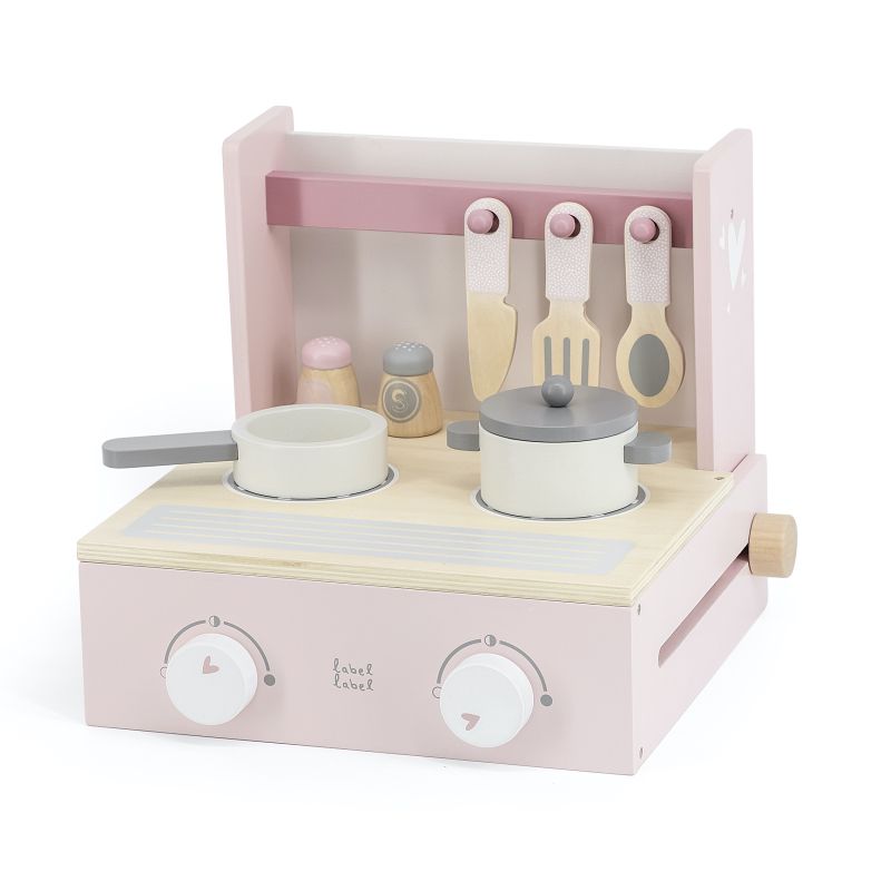 LABEL LABEL - cucina 3a+ giocattoli in legno montessoriani - GIRL