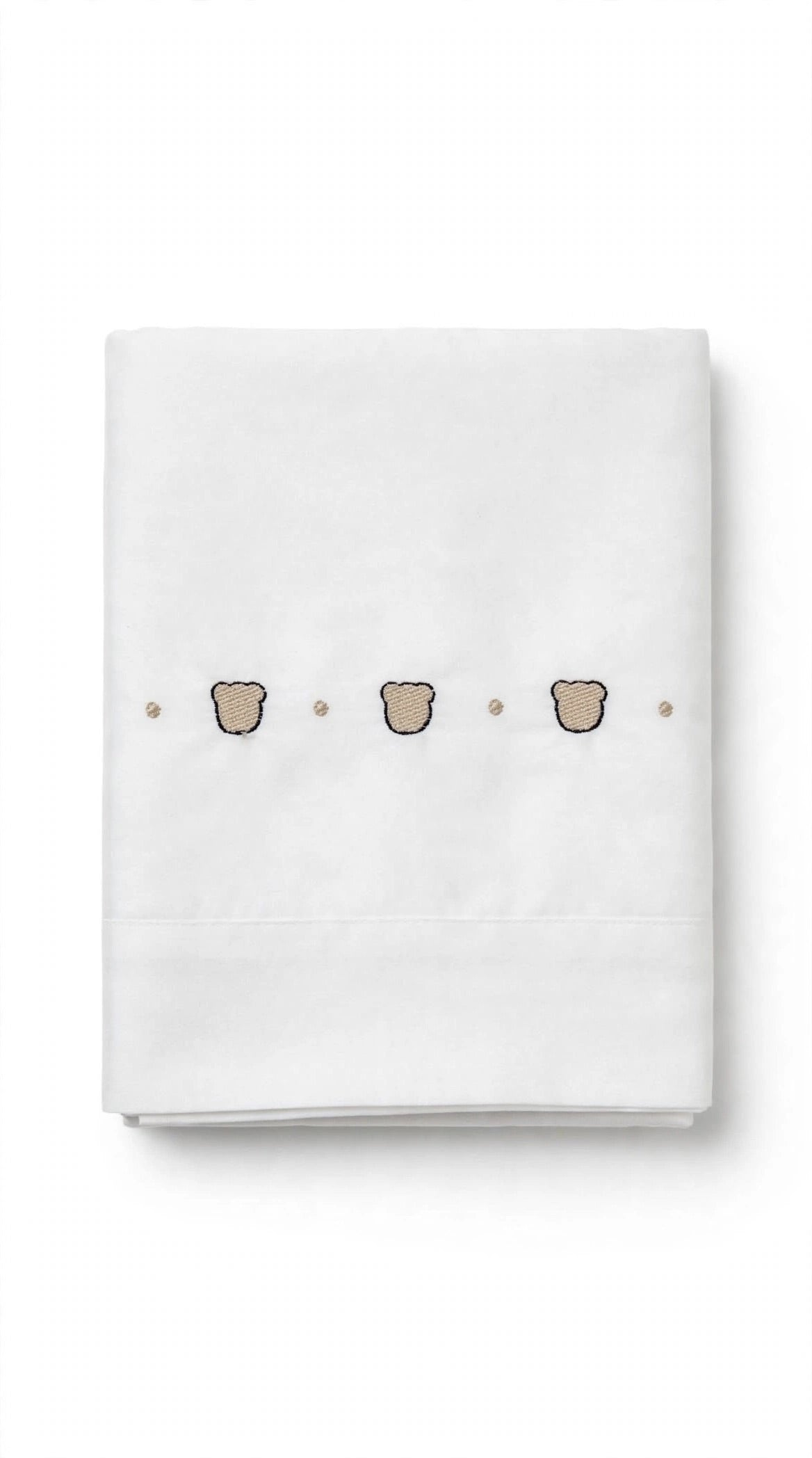 BARCELLINO - set lenzuolino bianco/beige - invernale