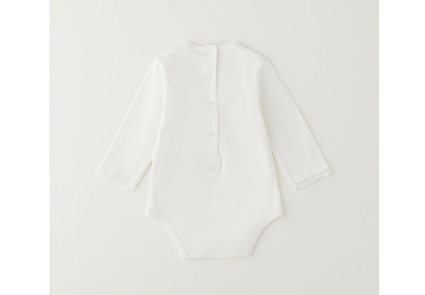 MINIBANDA - maglia body m/l bianco - invernale