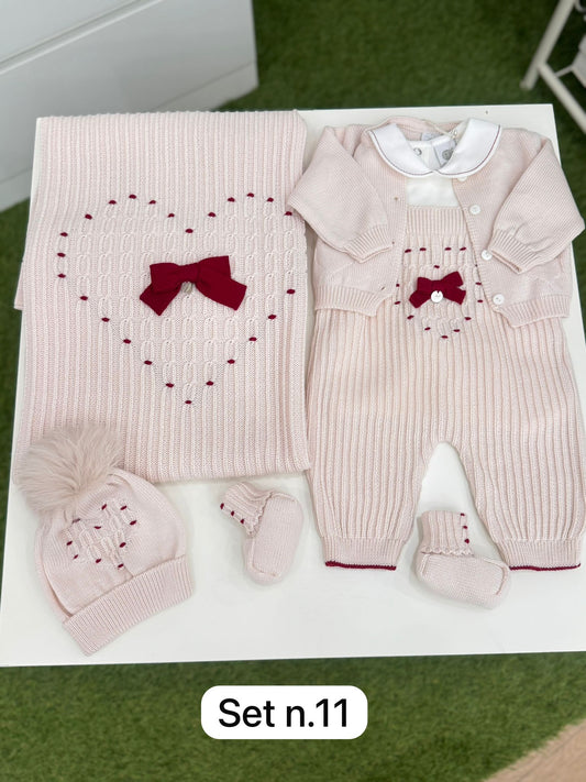 MARLU' - salopette 3 pz lana 100% (set n. 11) corredino invernale 25/26 - UNISEX