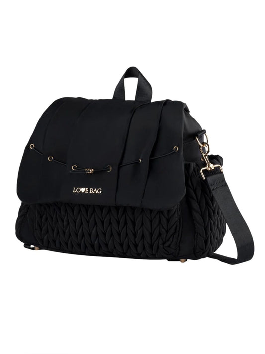 LOVE BAG - borsone zaino nero accessori - UNISEX