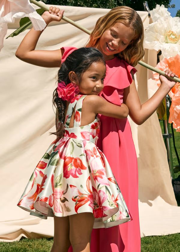 ABEL & LULA - abito mikado stampato abbigliamento est 25 j - GIRL