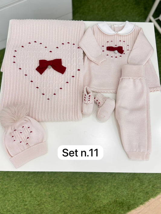 MARLU' - completo 2 pz lana 100% (set n. 11) corredino invernale 25/26 - UNISEX