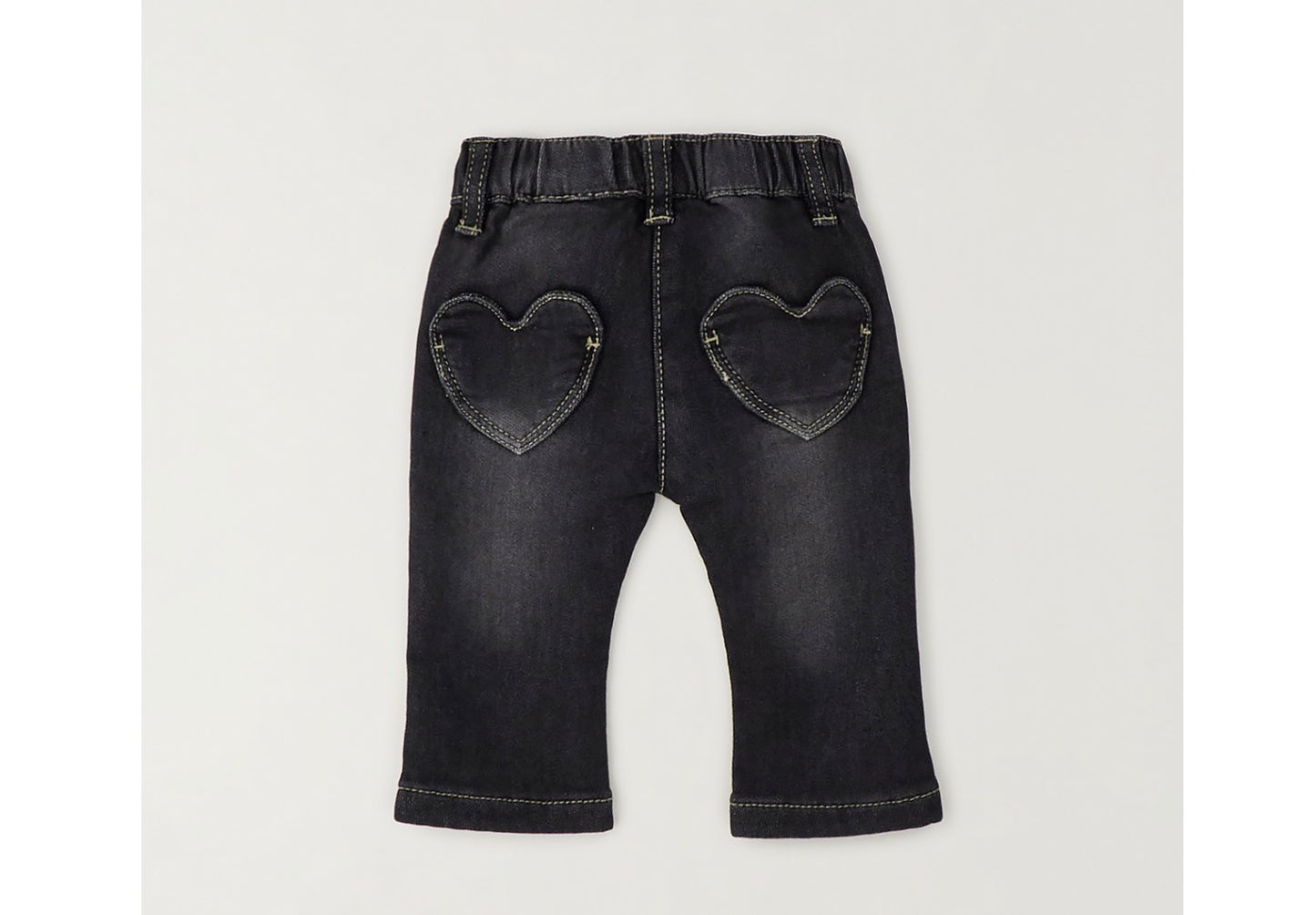 MINIBANDA - pantalone denim lungo nero - invernale