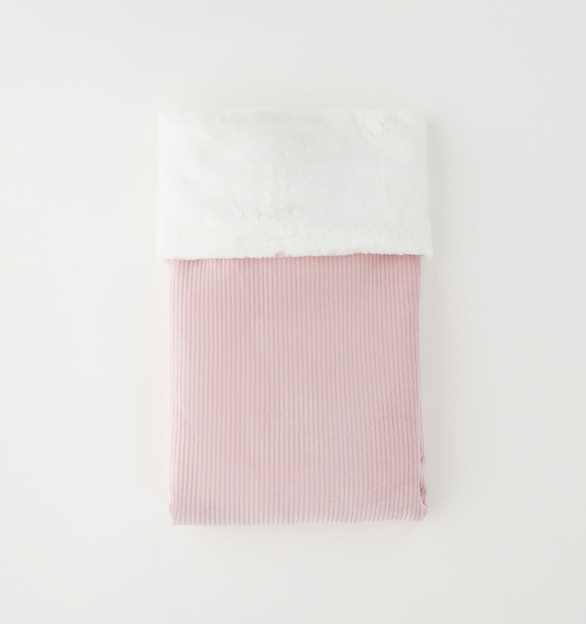 MINIBANDA - copertina in ciniglia rosa baby - invernale