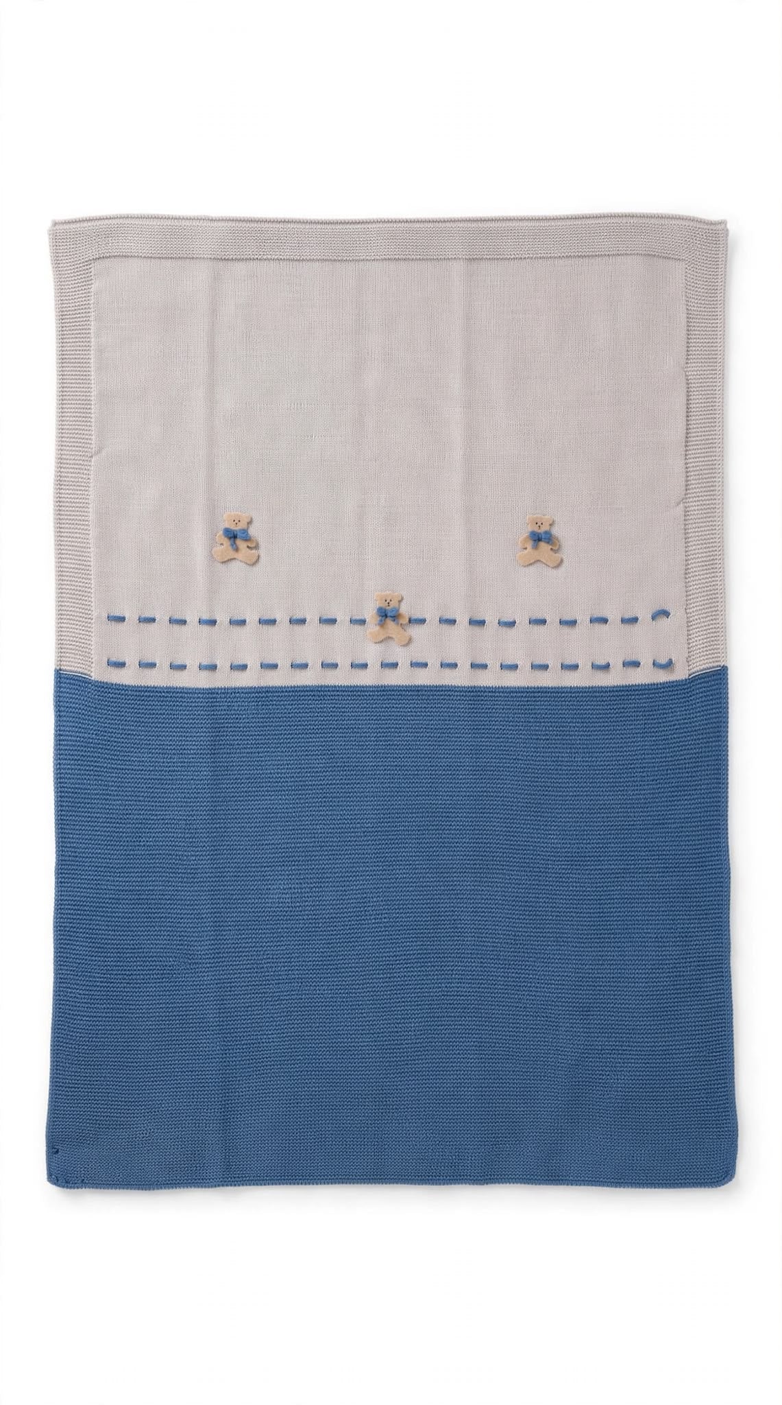 BABY LORD - coperta orsetti lana 100% sabbia/islanda - invernale